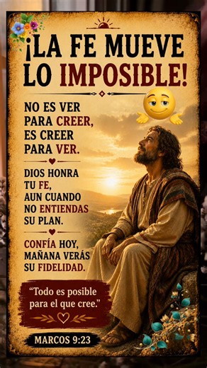 🙏 La FE mueve lo imposible | Confía, Dios ya está obrando en tu vida ❤️ #frases #biblia #fe
