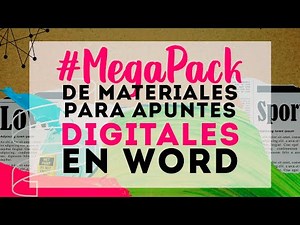 #MEGAPACK de materiales para APUNTES DIGITALES en Word