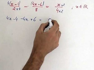 Maths : méthode de résolution d'une équation avec fractions.