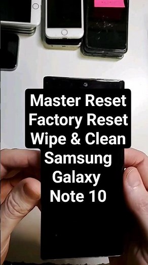 Master Reset Factory Reset Wipe Data Samsung Note 10 in 41 sec. The Quickest Reset Video