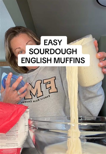 Easy Sourdough English Muffins Recipe