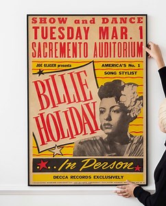 50s Jazz Konzert-Poster - Vintage Swing-Musik-Poster der Spät-Era - Etsy.de