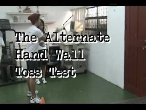 The Alternate Hand Wall Toss Test