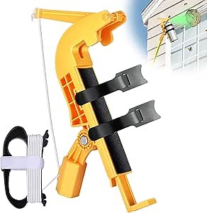 Spray Can Extension Pole Adaptor, Adjustment Sprayer Bracket Adaptor for Wasp/Hornet/Bee Spray, Spray Pole Fit for Aerosol Can and Powder Duster, Spray Paint, Tree Spray, Window Cleaner Spray, Yellow