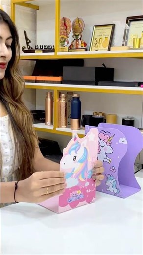 Unicorn Book Organizer | Cute & Colorful Storage for Kids by Angroos Minis 🦄📚🌈