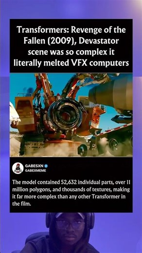 Transformers: (2009), Devastator scene was so complex it literally melted VFX computers