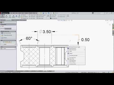 Dimensioning to a Virtual Sharp