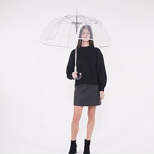 Amazon.com: SHEDRAIN Auto Open Bubble Stick Umbrella Clear, 1 EA : Clothing, Shoes & Jewelry