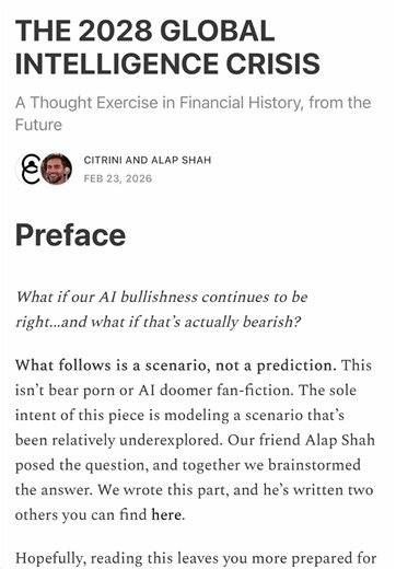 Overview of Citrini's Scenario in Technocracy