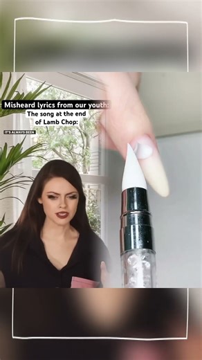 Misheard lyrics from our youth The song at the end of Lamb Chop! #90skids #nostalgia #mandelaeffect