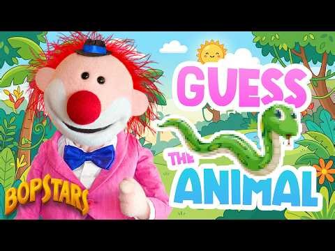 Guess The Animal! Funny Puppet Show For Kids - The BopStars