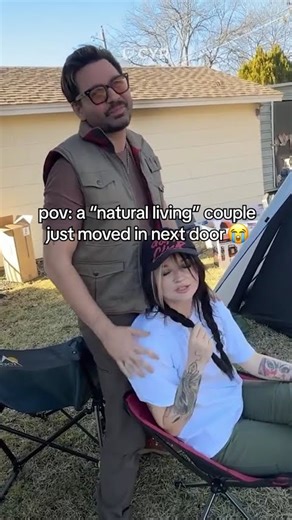 pov: a “natural living” couple just moved in next door