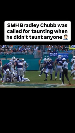 Bradley Chubb was called for taunting following a sack earlier today. There was one small problem however: He didn’t taunt anyone. 🤷🏻‍♂️ | schultz_report