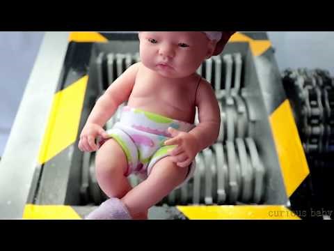 Shredding newborn doll