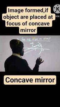 concave mirror object placed at focus