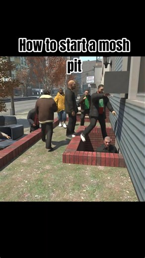 How to start a mosh pit #gta #gtaiv #gta4