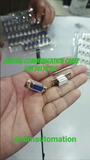Delta PLC programming/communication RS232 serial cable @simautomation