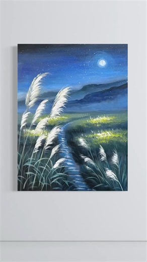 Create This Dreamy Night Scene with Acrylics