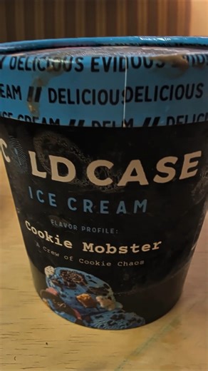 Cold Case Ice Cream Cookie Mobster #tasty #dessert #delicious #thegodfather #shorts