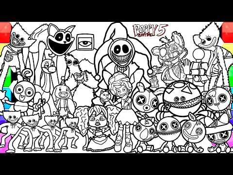 Poppy Playtime Chapter 5 New Big Coloring Pages /How to Color ALL Bosses and MONSTERS from Chapter 5