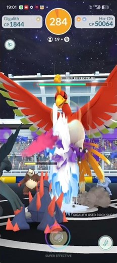 Defeating Shadow Ho-Oh at raid and catched it (PGsharp) #gameplay #gaming #pokemongo #pokemon