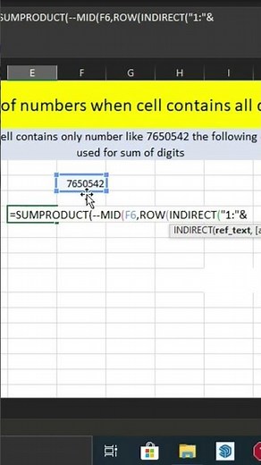 How to sum Numbers when a a cell contains all digits|Numbers sum in excel