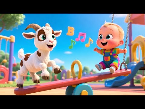 Jumping Baby And The Goat 🐐✨ Fun Farm Adventure Song for Kids | Toddler Learning Rhyme