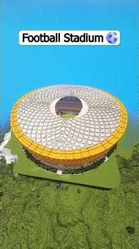 Minecraft Football Stadium ⚽ - Link in bio 📝 Build by ‪@Talyuli‬ #minecraft