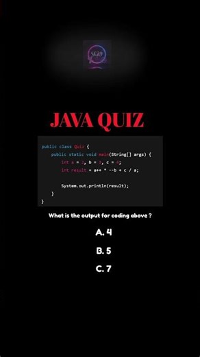 Java Quiz | Comment now the answer !!! 🎓🤔 #youtubeshorts