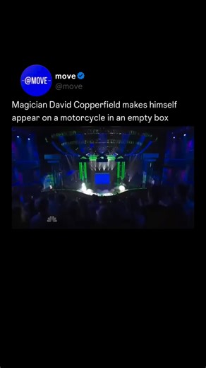 move | 🪄 One of magician David Copperfield’s most iconic tricks involves him making himself appear on a motorcycle in an empty box. The... | Instagram