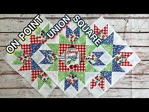 On Point Vintage Union Square Quilt Block