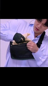 Jin adjusted 19 bananas in a fanny pack! 🤧❤️ #bts