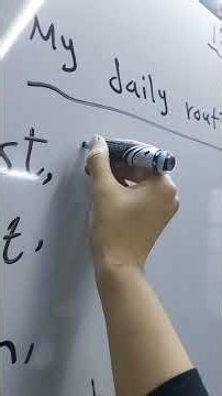 Primary 4 paragraph"My daily routine"رابعة ابتدائي كتابة براجراف
