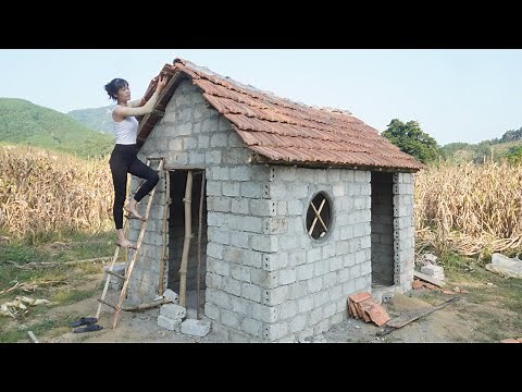 Full Video: 140 Days Building Farm Life - How To Building Complete House Use bricks, gravel, cement