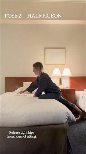 You do these 4 poses before bed and wake up feeling less stiff.