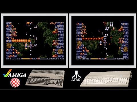 A500 vs Atari ST : XENON 2 - MEGABLAST (Side by side comparison)