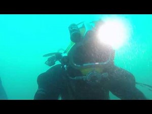 Commercial Diving Underwater Hydraulic Hammer Drilling (Using Spitznas Drill)