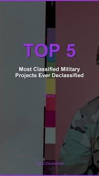 Top 5 Most Classified Military Projects Ever Declassified 👁 You Won't Believe #1 #Shorts