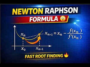 Newton Raphson Method Explained | Step by Step with Numerical Examples