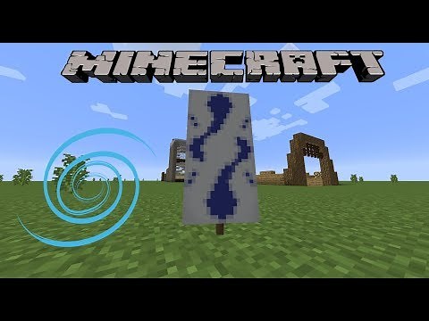 How to make a "Blue Swirl" Banner in Minecraft! (Thank you Dylan Draws!)