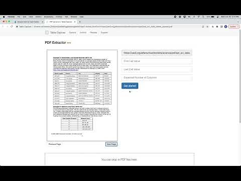 Table Capture: Capturing Tables from PDFs