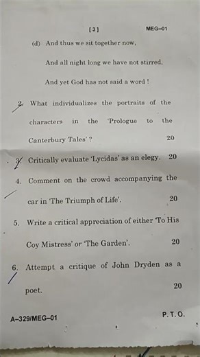 MEG -01 pg question paper 2025 dec #ignou