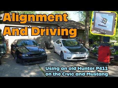 How to Replace Tie Rods and Use a Hunter P411 Alignment Machine on a Ford Mustang and Honda Civic