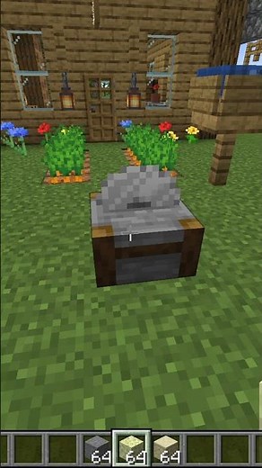 Crafting & using a Minecraft stone saw! #shorts