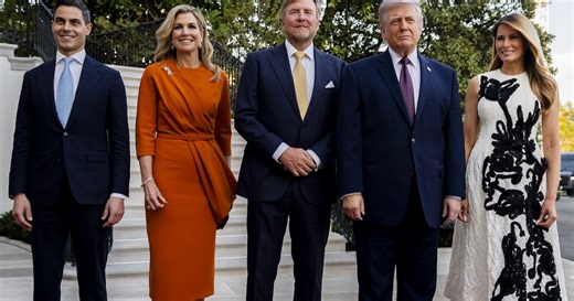 Wat het koningspaar at in de ‘Red Room’ van het Witte Huis? Geen Big Mac, wel coquilles