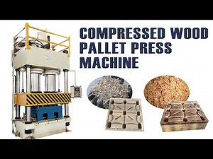 Compressed Wooden Pallet Manufacturing Machine in Action 🌲🔨 | Watch How Wood Pallets Are Made!