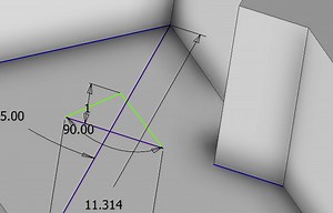 How do I constrain traingle to plane below?