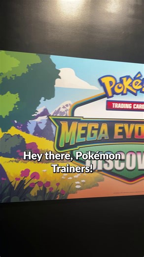 Let's open some Pokémon Mega Evolution TCG packs at the Mega Evolution Discovery experience! #Pokemon #MegaEvolutionDiscovery #PokemonTCG | Geek & Sundry