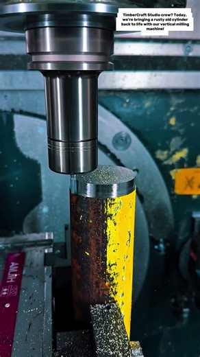 Metal Magic: Milling a Rusty Cylinder Back to Life!‎
