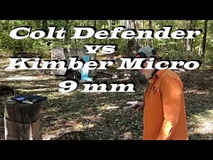 Colt Defender Lightweight 9mm & Kimber Micro 9 stainless